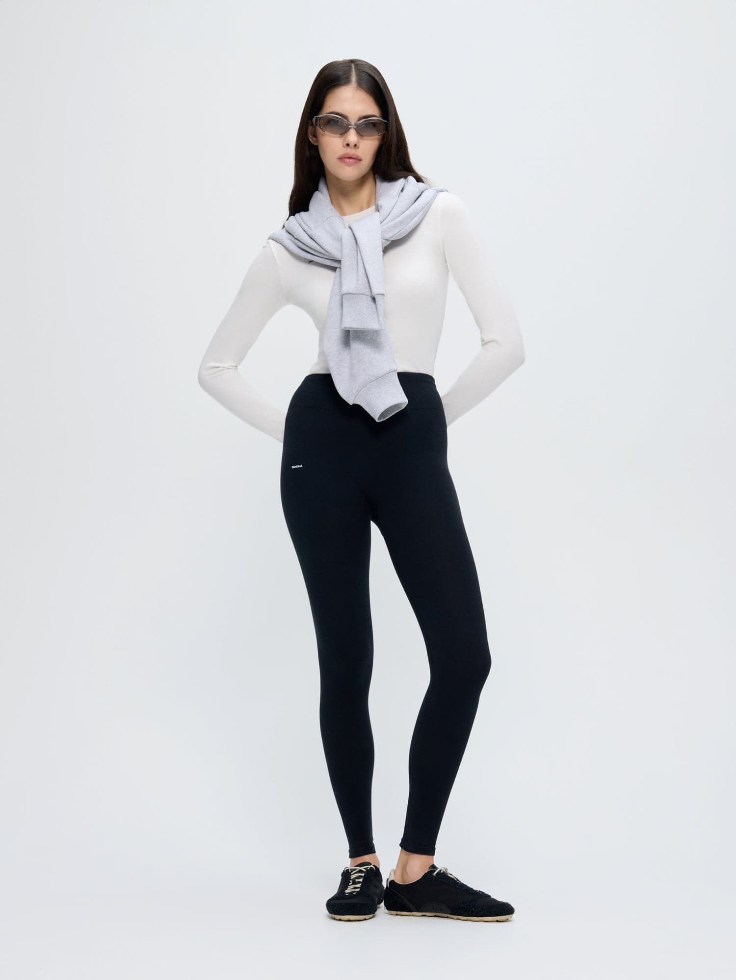 Womens Cotton-Stretch Leggings
